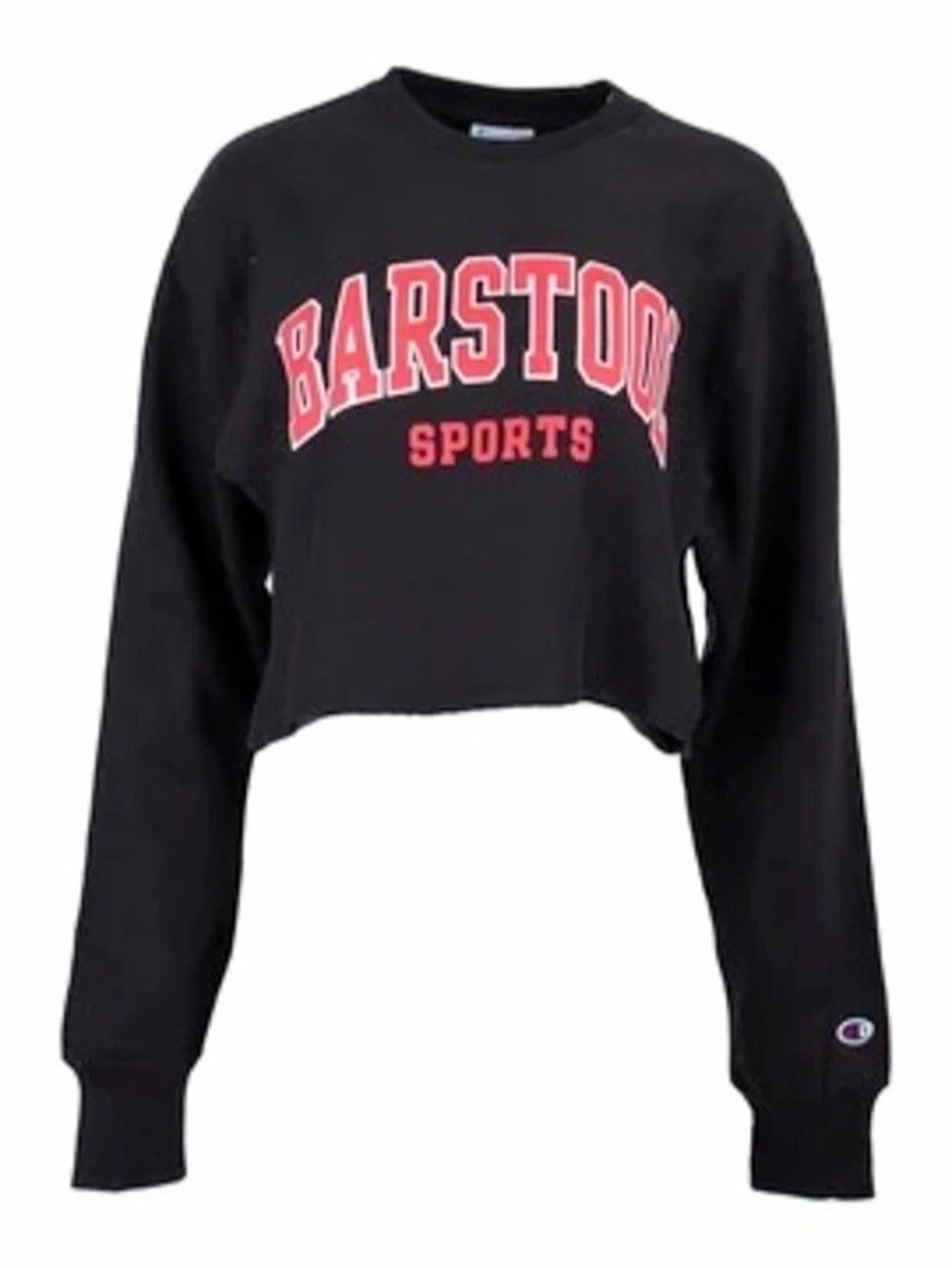 Barstool Sports Reverse Weave Cropped Crewneck Sweatshirt